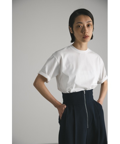 STYLEMIXER(スタイルミキサー)の「バックオープンT(Tシャツ/カットソー・レディース・ホワイト/ブラック/ベージュ・FREE)」の10枚目の写真
