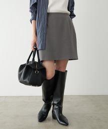 COLLAGE GALLARDAGALANTE | ウールライクミニスカート/セットアップ可(スカート)