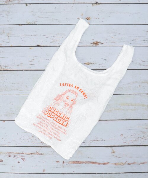 LBC（エルビーシー）の「シワエコ　ポケッタブルエコバッグ（エコバッグ/サブバッグ・レディース・オレンジ/ブルー/グリーン・FREE）」の4枚目の写真