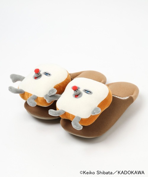 niko and...（ニコアンド）の「【パンどろぼう】コラボ フェイスルームシューズ【web限定販売】（ルームシューズ/スリッパ・レディース・ベージュ・MEDIUM）」の2枚目の写真
