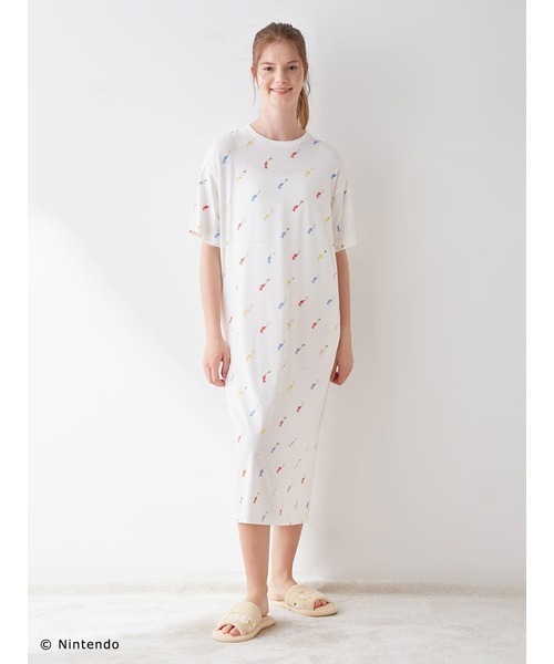 【新品未使用‼️】ジェラートピケ ピクミン ルームウェア ワンピース gelato pique（ジェラートピケ）の「【PIKMIN】ワンピース