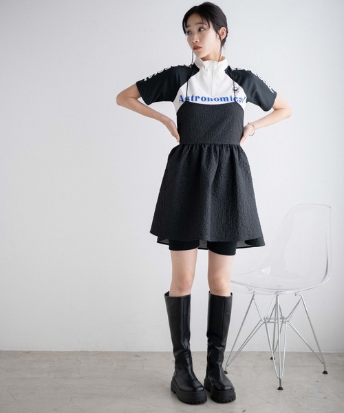 WEGO（ウィゴー）の「WEGO/ハーフジップジャージ（ジャージ・レディース・ブラック/ホワイト系その他・FREE）」の7枚目の写真