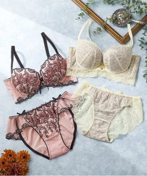 デザイン豊富、高見えコーデ】もっちりコンフォートブラ&ショーツ