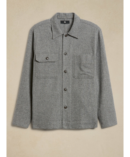 Banana Republic（バナナリパブリック）の「Salado シャツジャケット（シャツ/ブラウス・メンズ・キャメル/グレー・S/M/XL/L）」の6枚目の写真