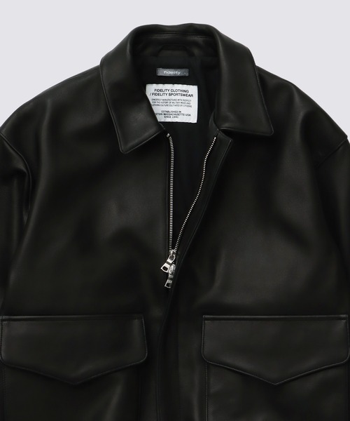 FIDELITY ラムレザー A-2 ジャケット　L 再入荷【MEN'S】FIDELITY[フィデリティ] LAMB LEATHER A-2 JAC