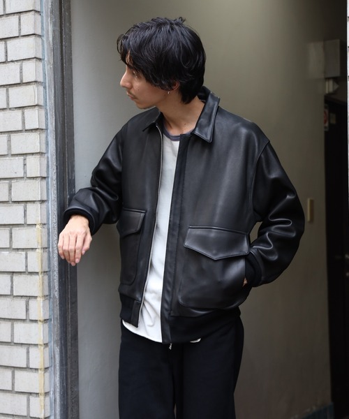 LAMB LEATHER A-2 JACKET / ラムレザーA2ジャケット（ライダース