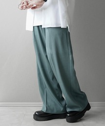 ドレープ ストレッチ ワイドストレートパンツ feat.インフルエンサー翔