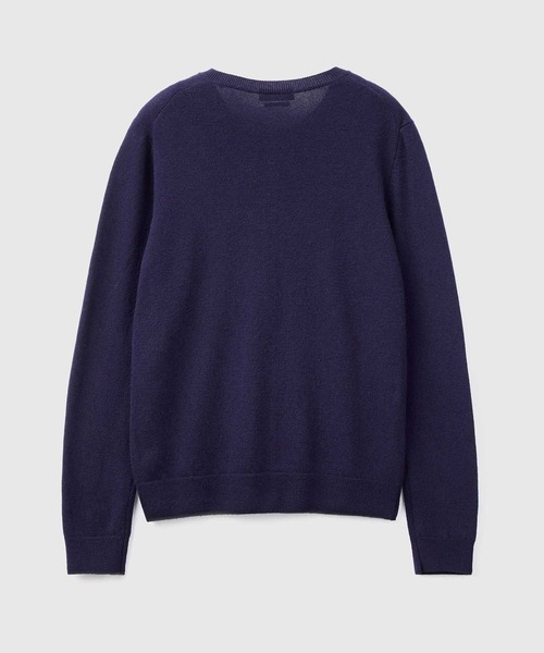 BENETTON (UNITED COLORS OF BENETTON)(ベネトンユナイテッドカラーズオブベネトン)の「ピュアメリノウール無地クルーネックニットカーディガン(カーディガン/ボレロ・レディース・ベージュ/ネイビー/ブラック・LARGE/MEDIUM/SMALL/X-SMALL)」の13枚目の写真