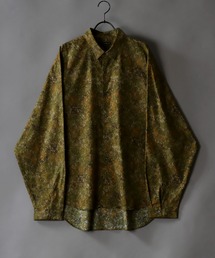 SITRY | made in japan oversize misty marble balloon sleeve shirt/日本製 オーバーサイズ ドロップショルダー バルーンスリーブ シャツ/柄シャツ(シャツ/ブラウス)