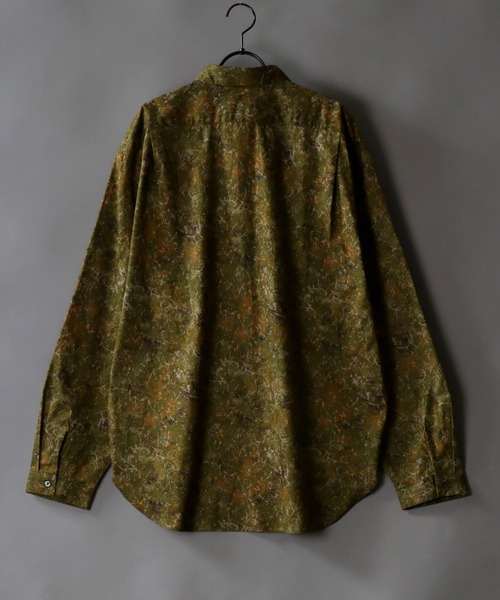 SITRY（シトリー）の「made in japan oversize misty marble balloon sleeve shirt/日本製 オーバーサイズ ドロップショルダー バルーンスリーブ シャツ/柄シャツ（シャツ/ブラウス・メンズ・ブラック/ブルー/グリーン/ワイン・M/L）」の5枚目の写真