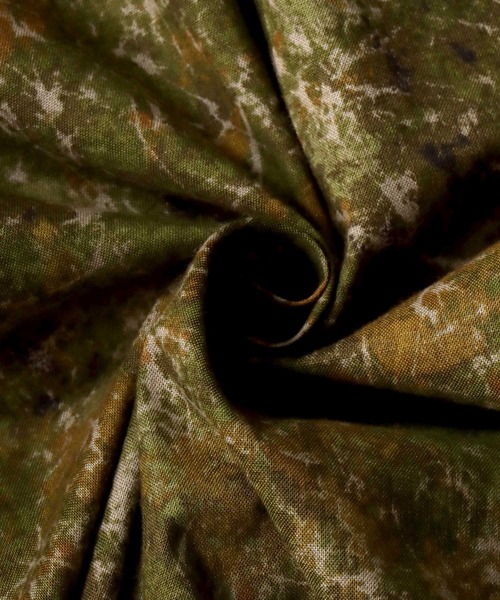 SITRY（シトリー）の「made in japan oversize misty marble balloon sleeve shirt/日本製 オーバーサイズ ドロップショルダー バルーンスリーブ シャツ/柄シャツ（シャツ/ブラウス・メンズ・ブラック/ブルー/グリーン/ワイン・M/L）」の8枚目の写真