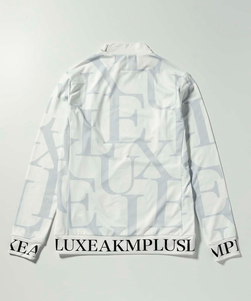 【セール】LUXEAKMPLUS(リュクスエイケイエムプラス)ゴルフ 裾ロゴ総柄モックネックTシャツ（Tシャツ/カットソー）｜LUXEAKMPLUS（リュクスエイケイエムプラス）