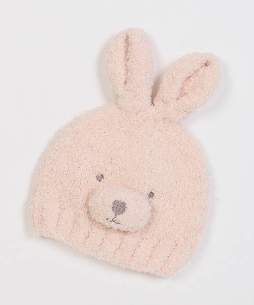 petit main（プティマイン）の「アニマルマシュマロビーニー（ニットキャップ/ビーニー・キッズ・アイボリー/ライトピンク/モカ・46cm/48cm）」の3枚目の写真