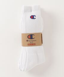 Champion（チャンピオン）の「【CHAMPION/チャンピオン】　フルレングスソックス3P　CMSCY002　ワンポイントロゴ　3足組（ソックス/靴下・メンズ）」