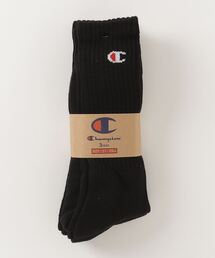 【CHAMPION/チャンピオン】　フルレングスソックス3P　CMSCY002　ワンポイントロゴ　3足組