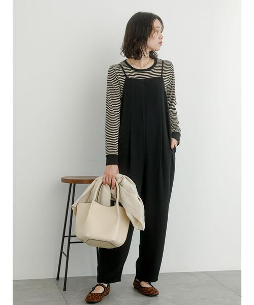 Samansa Mos2 blue（サマンサモスモスブルー）の「オールインワン（その他パンツ・レディース・モカ/ブラウン/ブラック・F）」の5枚目の写真