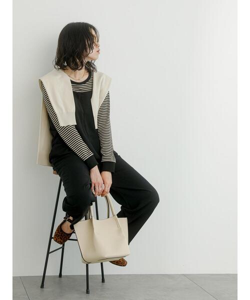 Samansa Mos2 blue（サマンサモスモスブルー）の「オールインワン（その他パンツ・レディース・モカ/ブラウン/ブラック・F）」の7枚目の写真