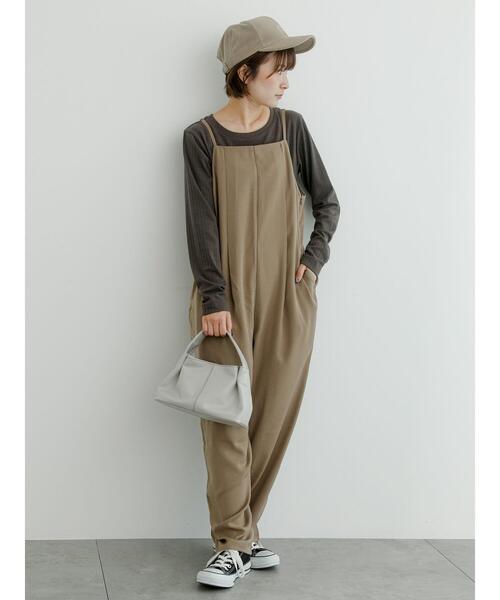 Samansa Mos2 blue（サマンサモスモスブルー）の「オールインワン（その他パンツ・レディース・モカ/ブラウン/ブラック・F）」の8枚目の写真