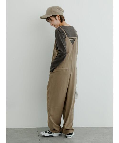 Samansa Mos2 blue（サマンサモスモスブルー）の「オールインワン（その他パンツ・レディース・モカ/ブラウン/ブラック・F）」の9枚目の写真