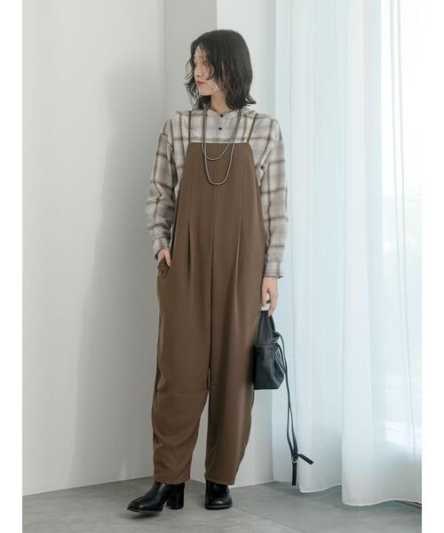 Samansa Mos2 blue（サマンサモスモスブルー）の「オールインワン（その他パンツ・レディース・モカ/ブラウン/ブラック・F）」の12枚目の写真