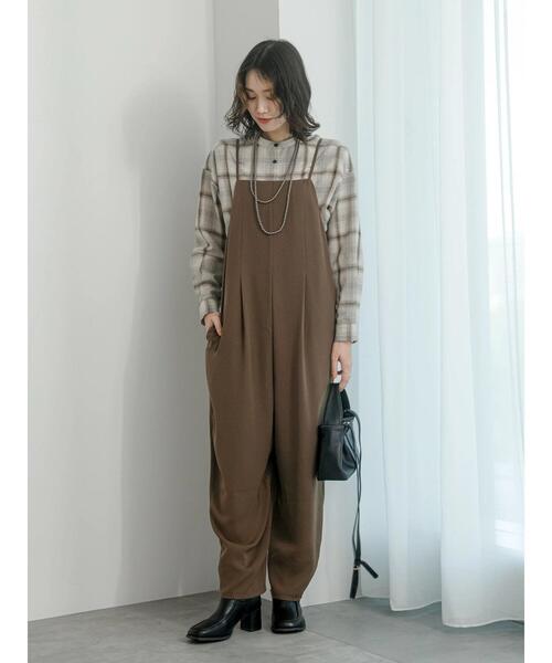 Samansa Mos2 blue（サマンサモスモスブルー）の「オールインワン（その他パンツ・レディース・モカ/ブラウン/ブラック・F）」の13枚目の写真