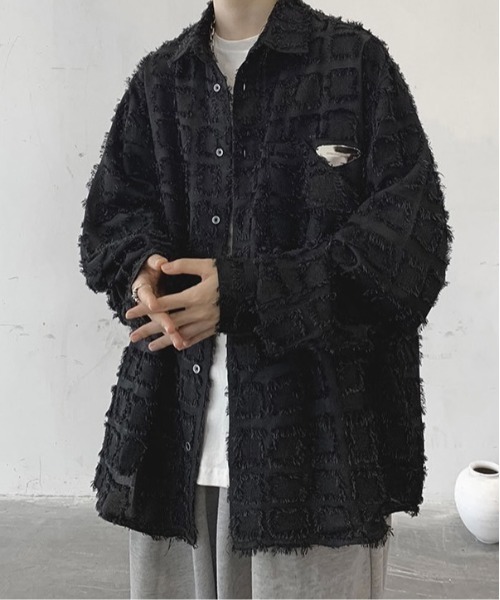 Burner（バーナー）の「【OKUOKU　0909】チェック柄 / シャツ / カジュアル / デザイン oku-outer-685322485397-43 U（その他アウター・メンズ・ブルー/ブラック・L/XL/M）」の11枚目の写真