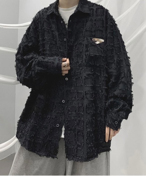 Burner（バーナー）の「【OKUOKU　0909】チェック柄 / シャツ / カジュアル / デザイン oku-outer-685322485397-43 U（その他アウター・メンズ・ブルー/ブラック・L/XL/M）」の10枚目の写真