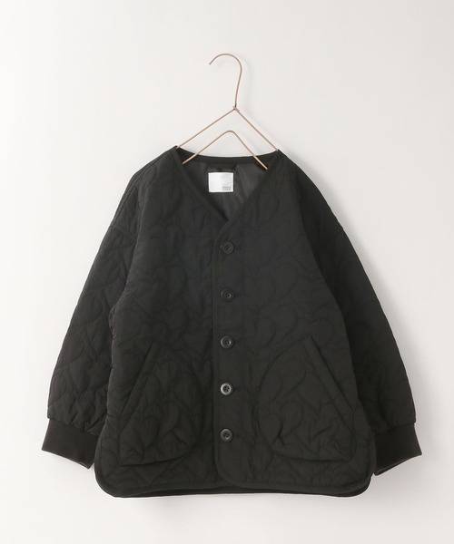 LOWRYS FARM（ローリーズファーム）の「ハートキルトブルゾン　969504（ナイロンジャケット・キッズ・アイボリー/ブラック・140cm/110cm/150cm/120cm/130cm）」の11枚目の写真