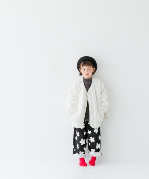 LOWRYS FARM（ローリーズファーム）の「ハートキルトブルゾン　969504（ナイロンジャケット・キッズ・アイボリー/ブラック・140cm/110cm/150cm/120cm/130cm）」の21枚目の写真