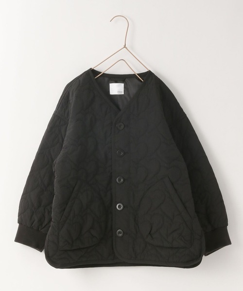 LOWRYS FARM（ローリーズファーム）の「ハートキルトブルゾン　969504（ナイロンジャケット・キッズ・アイボリー/ブラック・140cm/110cm/150cm/120cm/130cm）」の18枚目の写真