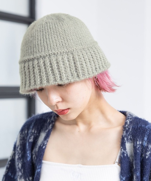 PBLIM(ページボーイリム)の「PBLIM/アクリルニットバケハ(ハット・レディース・ブラック/グレー/クリーム・FREE)」の6枚目の写真
