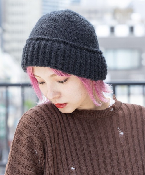 PBLIM(ページボーイリム)の「PBLIM/アクリルニットバケハ(ハット・レディース・ブラック/グレー/クリーム・FREE)」の5枚目の写真