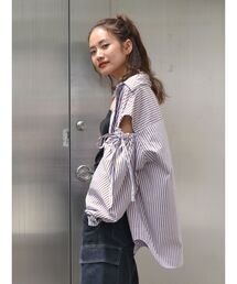 Ungrid | ショルダーギャザールーズシャツ(シャツ/ブラウス)