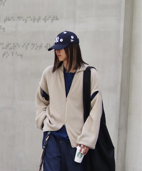 BLAYMORE（ブレイモア）の「Triple Zip Drivers Knit（ニット/セーター・レディース・ベージュ・FREE）」の7枚目の写真