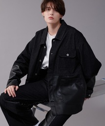 【SET UP可能】BICOLOR DENIM JACKET / バイカラーデニムジャケット