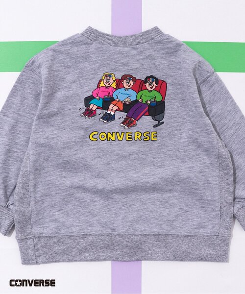 CONVERSE（コンバース）の「CONVERSE×WANPAKU HOUSE Tシャツ（Tシャツ/カットソー・キッズ・パープル/グリーン/グレー・110/120/90/130/80/100）」の2枚目の写真