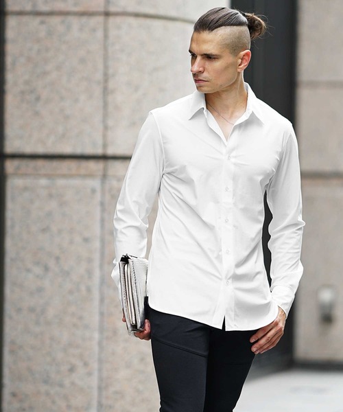 SOMEDIFF（サムディフ）の「【SOMEDIFF】ストレッチ長袖シャツ メンズ