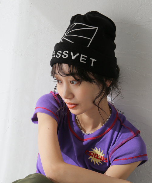 RASSVET ラスベート　ニットキャップ セール】【RASSVET/ラスベート】 LOGO BEANIE KNIT：ニット