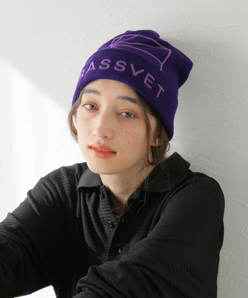 RASSVET ラスベート　ニットキャップ セール】【RASSVET/ラスベート】 LOGO BEANIE KNIT：ニット