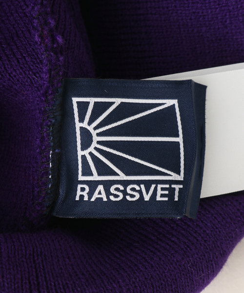 セール】【RASSVET/ラスベート】 LOGO BEANIE KNIT：ニット
