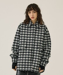 【IHNN/(イン)】モヘアチェックジャケット