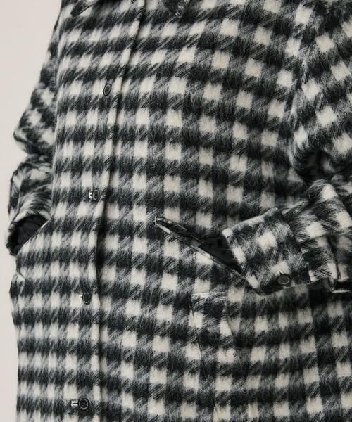 IHNN/(イン)】モヘアチェックジャケット（その他アウター）｜IHNN
