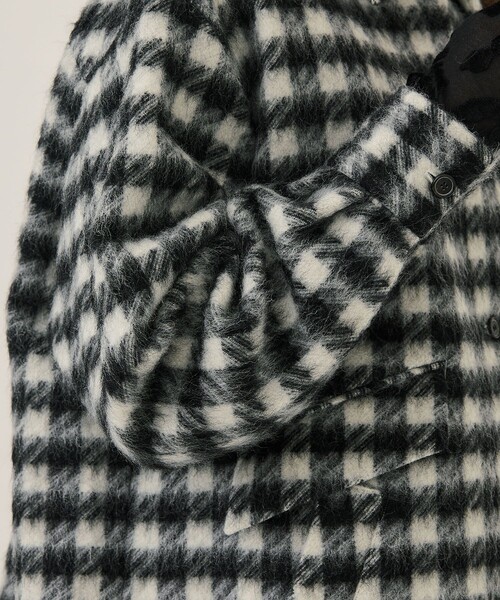 IHNN/(イン)】モヘアチェックジャケット（その他アウター）｜IHNN