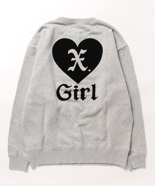 トップス X-girl HEART CREWNECK SWEAT TOP HEART CREWNECK SWEAT TOP X-girl – calif（カリフ）公式サイト