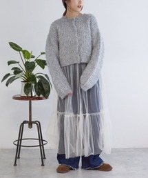 w closet | カット×チュールキャミワンピース(ワンピース)