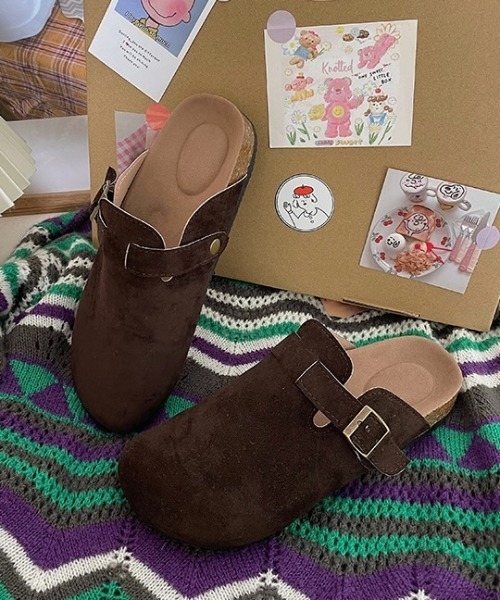 Burner(バーナー)の「【OKUOKU 0909】スエード(PU)クロッグサンダル oku-shoes-671987107913-29(サンダル・メンズ・ベージュ/ブラック/グレー/アイボリー/ダークブラウン・43/41/38/40/42/39/36)」の4枚目の写真