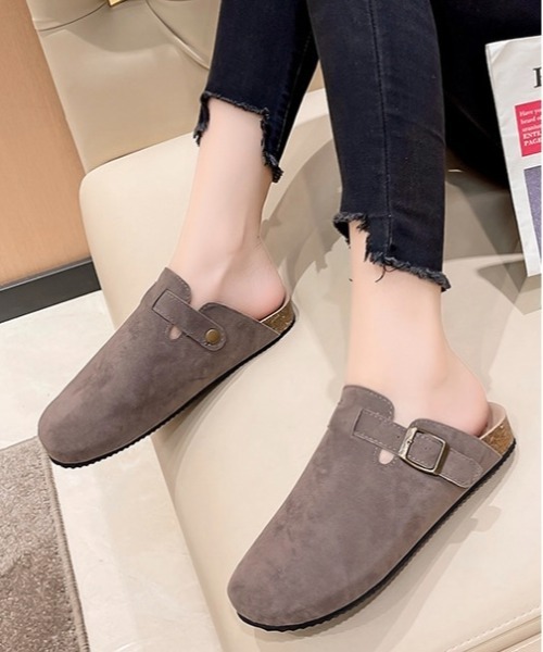 Burner(バーナー)の「【OKUOKU 0909】スエード(PU)クロッグサンダル oku-shoes-671987107913-29(サンダル・メンズ・ベージュ/ブラック/グレー/アイボリー/ダークブラウン・43/41/38/40/42/39/36)」の1枚目の写真