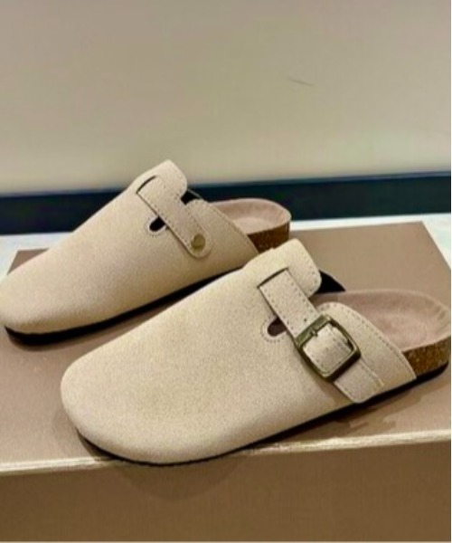 Burner(バーナー)の「【OKUOKU 0909】スエード(PU)クロッグサンダル oku-shoes-671987107913-29(サンダル・メンズ・ベージュ/ブラック/グレー/アイボリー/ダークブラウン・43/41/38/40/42/39/36)」の2枚目の写真