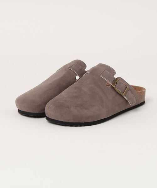 ブラウン スエード クロッグサンダル 39 BIRKENSTOCK｜ボストン 厚底