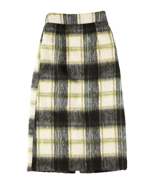 セール】シャギーチェック柄バックスリットスカート（スカート）｜coca